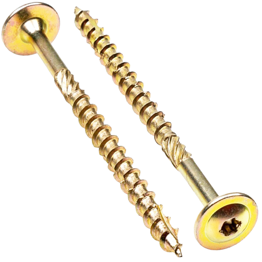 Wood Screws Wafer Head Torx Screw Self Tapping Steel Yellow Zinc Plated