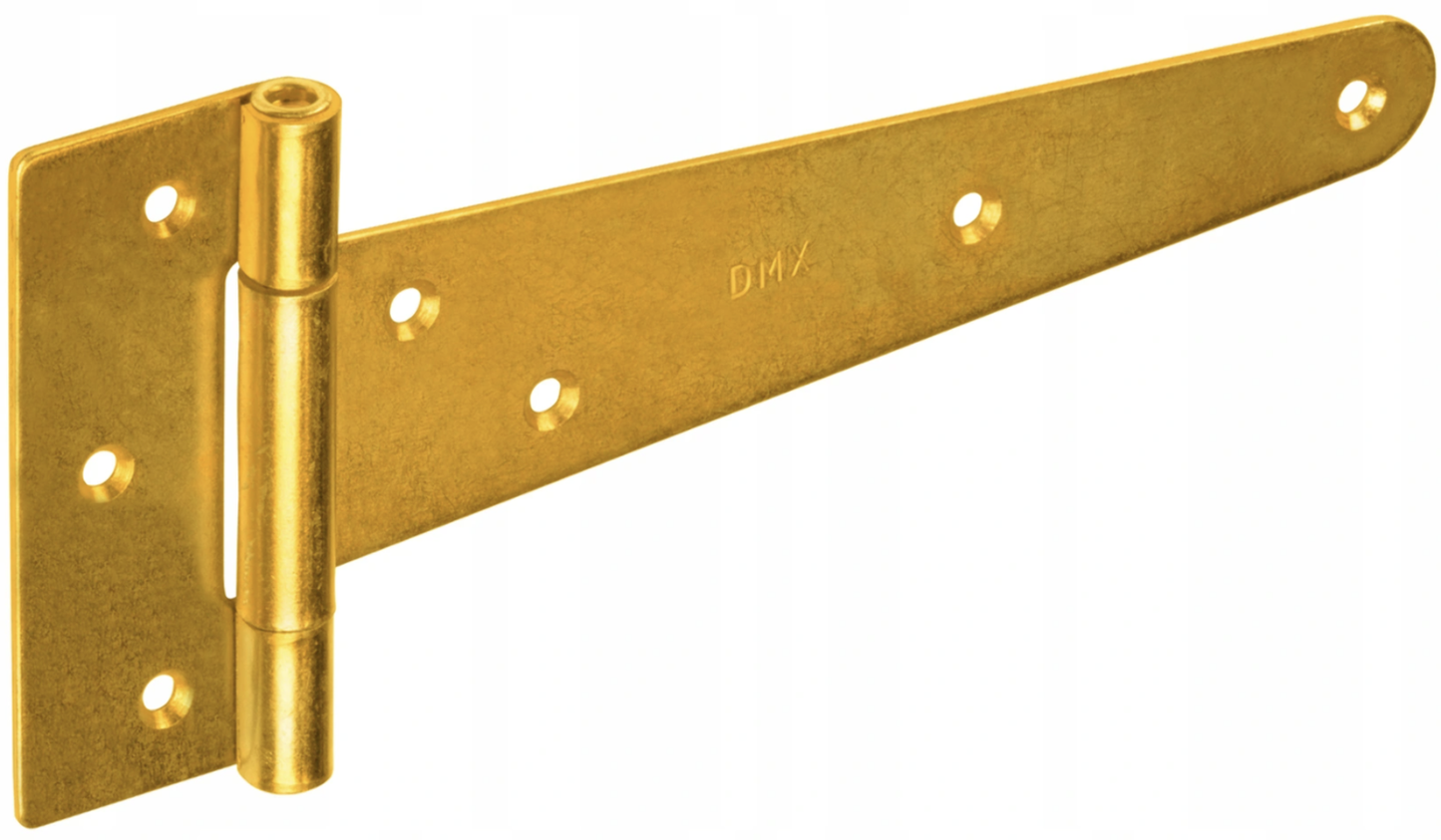 Tee Hinges GOLD GALVANISED Heavy Duty High Quality Strap T Hinge Door Gate Shed - DIYUK