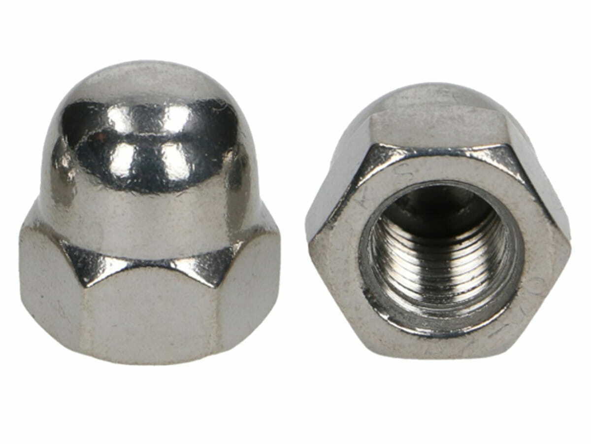 Dome Nuts Stainless Steel Hex Cap Acorn Domed Nuts Rust Hexagon Nut Caps DIN 1587