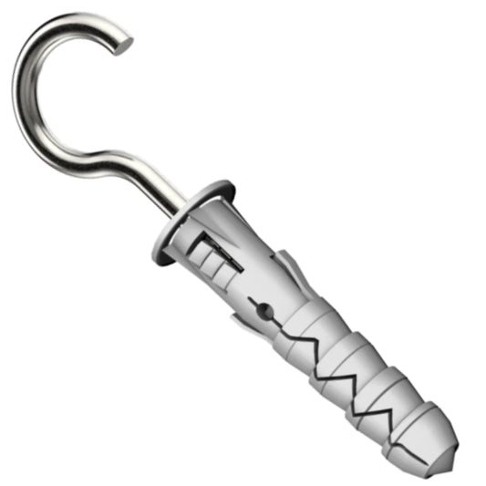 Ceiling Cup Hook Screw Hooks, Plastic plug with hook type C, Ring Screws for Hom - DIYUK