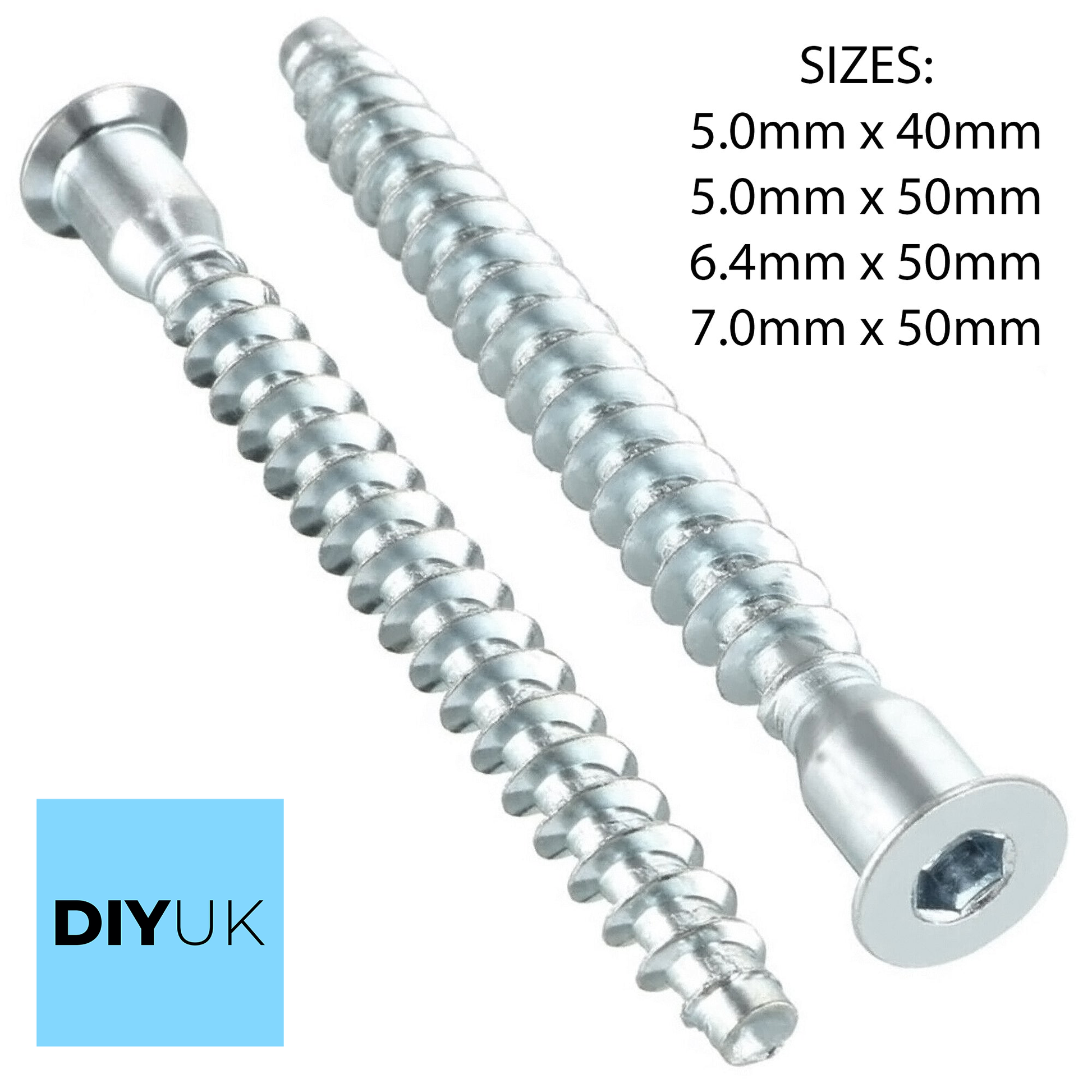 Confirmat Cabinet & Furniture Assembly Screws - DIYUK